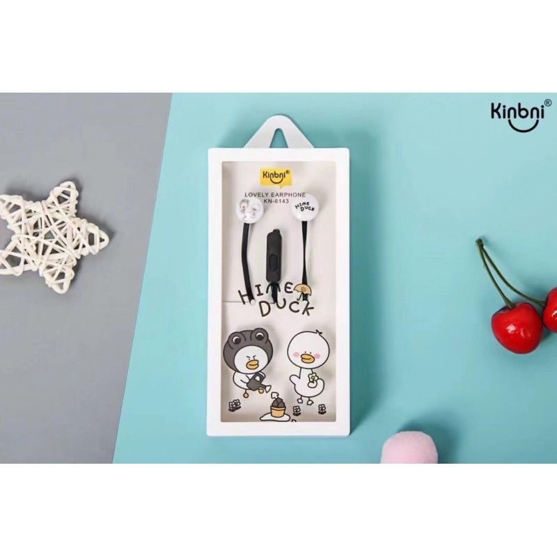 New kn-6143 duckling music headset 3.5mm mobile phone universal cable student headset wholesale 