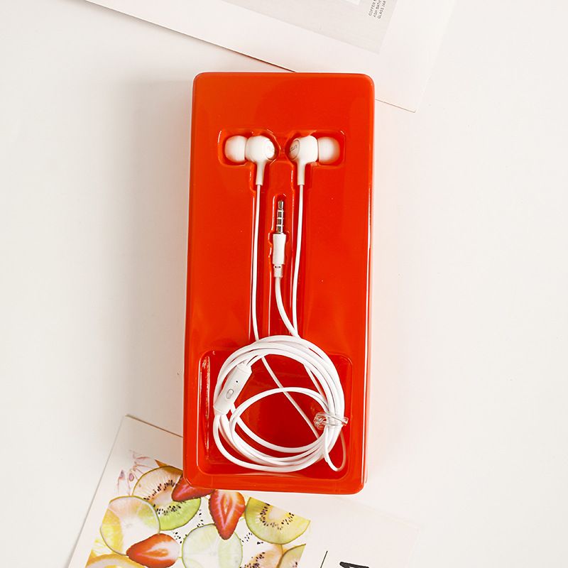Moshan E24 high quality carton packaging earphone earphone HD voice sports music earphone wholesale 