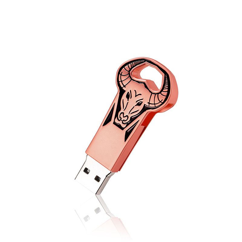 U-disk manufacturers metal Tauren U-disk custom Zodiac U-disk free custom logo 