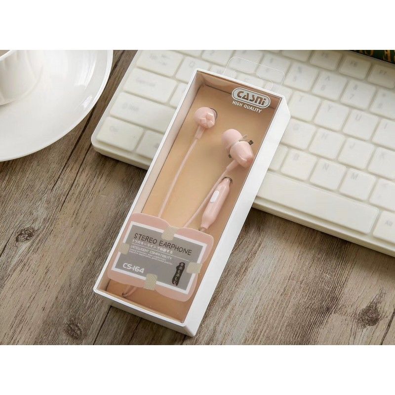 New cs-164 cable multi-color high quality 3.5mm general wire control student music earphone manufacturer wholesale 