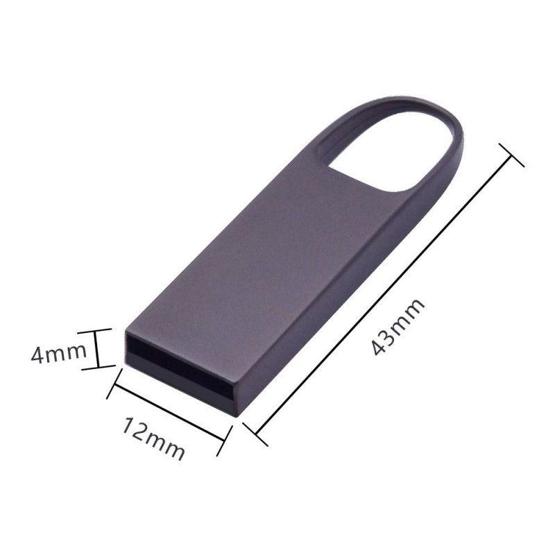 Mini metal arc U-disk custom Keychain metal U-disk logo laser engraving U-disk 