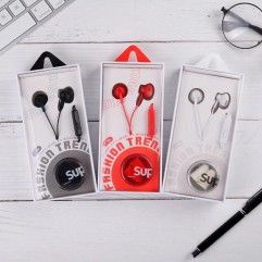 New e-195 earphone with anti noise earplug student...