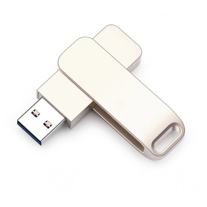 High grade beautiful metal zinc alloy rotary U-disk PR gift free laser engraving U-disk 