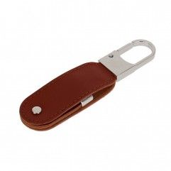 Gift U-disk factory leather case key ring U-disk 2...