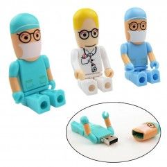 Plastic color printing U disk doctor logo gift 