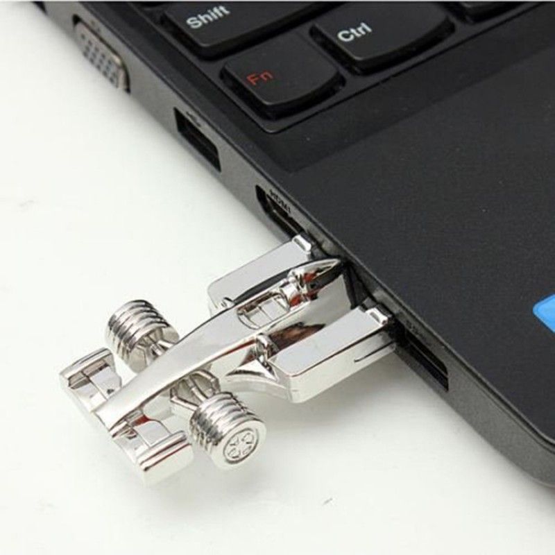 F1 racing U-disk 2019 new U-disk customized design can add silk screen engraving logo metal model U-disk 