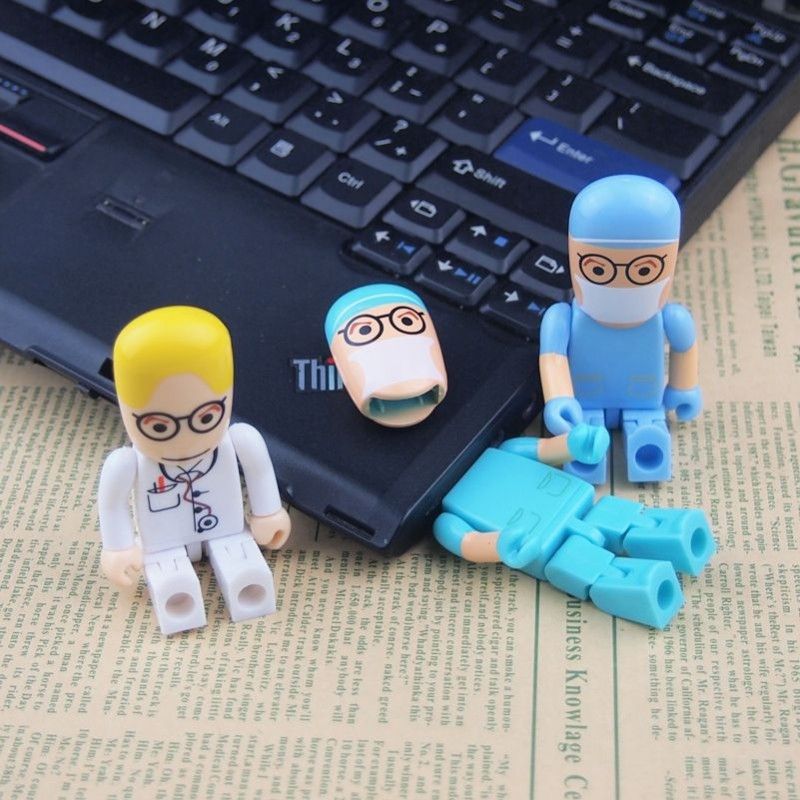 Plastic color printing U disk doctor logo gift 