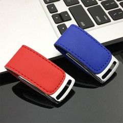[leather case U-disk] manufacturer customized logo...