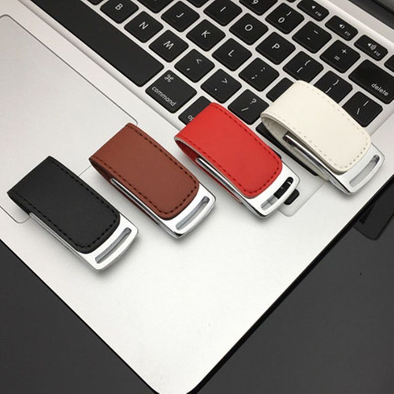 [leather case U-disk] manufacturer customized logo leather case U-disk USB high speed waterproof car leather case U-disk 