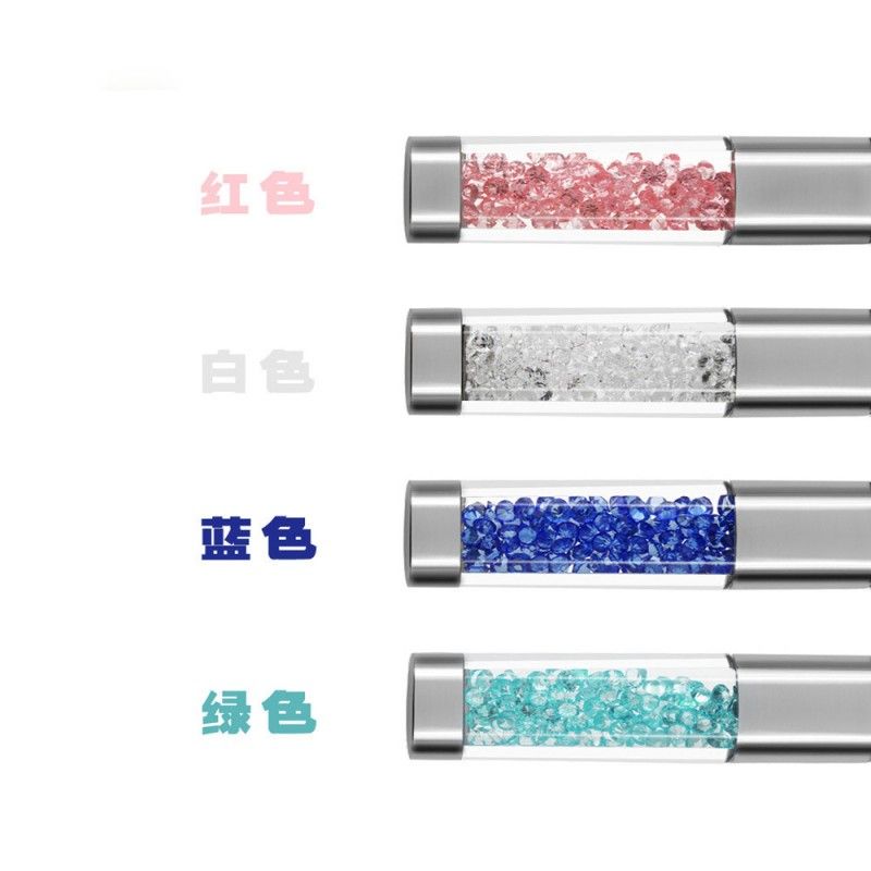 Personalized creative U disk wholesale metal crystal diamond U disk can be printed logo Mini U disk ultra thin crystal U disk 
