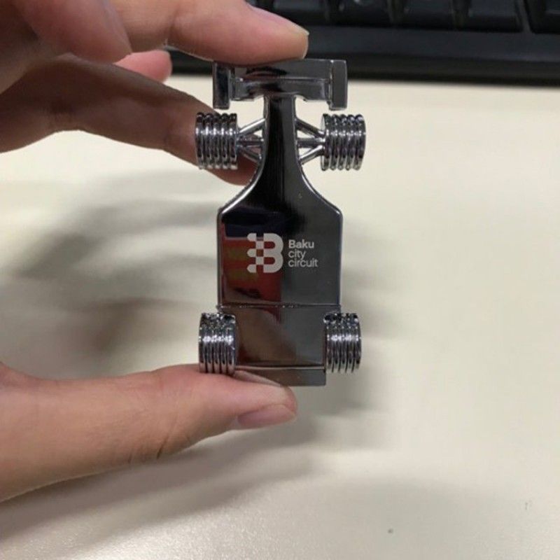 F1 racing U-disk 2019 new U-disk customized design can add silk screen engraving logo metal model U-disk 