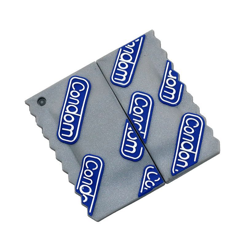PVC soft rubber condom tadpole U disk creative can be customized logo gift soft rubber condom U disk wholesale 