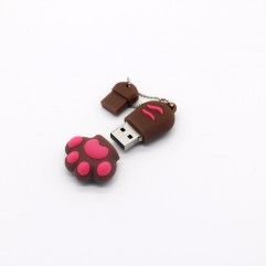 PVC soft rubber cat claw U disk can be wholesale p...