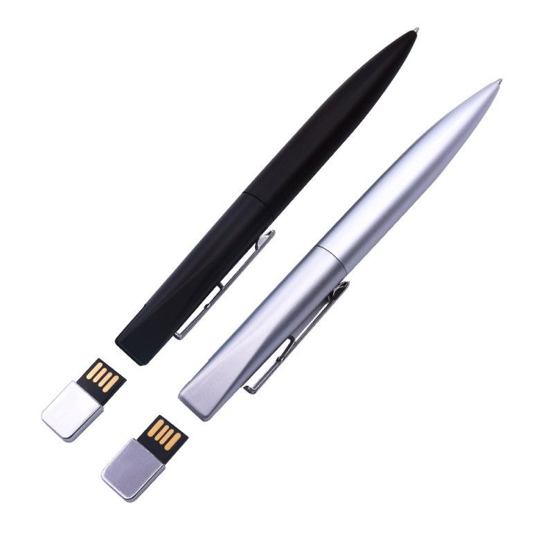 High grade U-disk pen customized key chain metal U-disk pen logo laser engraving U-disk 