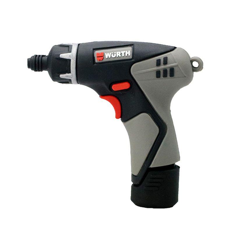 Flexible PVC drill U disk creativity can be customized logo gifts flexible maintenance tools cartoon U disk wholesale 