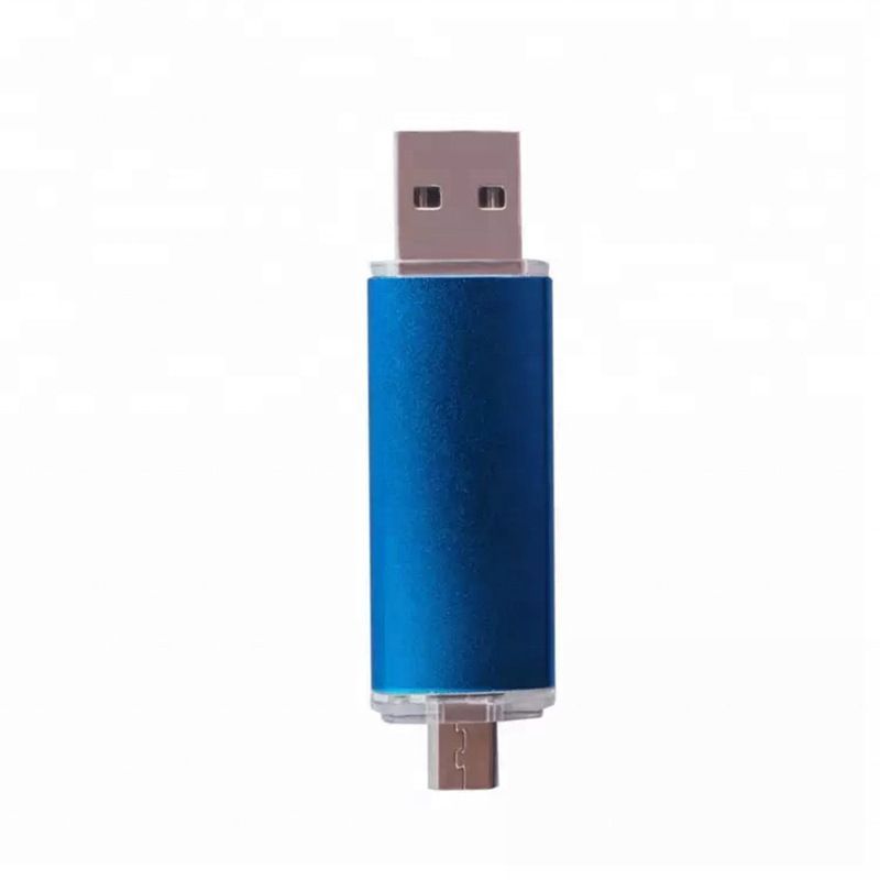 Manufacturer Metal bright color mobile phone U disk customized advertising exhibition gift U disk computer Android mobile phone interface U disk 