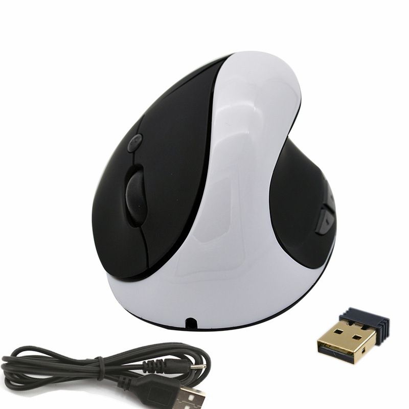 Foreign trade supply vertical creative handheld personalized mouse wireless charging vertical notebook computer office mouse 