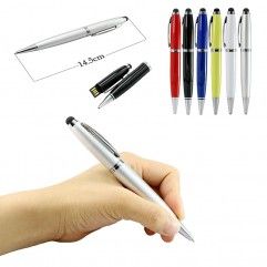 Metal touch screen capacitive pen U disk custom ba...