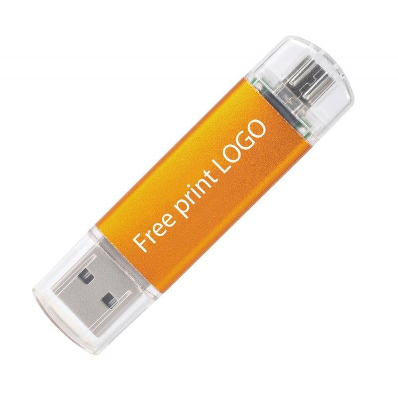 Metal mobile phone two in one u disk Mini U disk sample customized advertising gift promotion metal U disk 