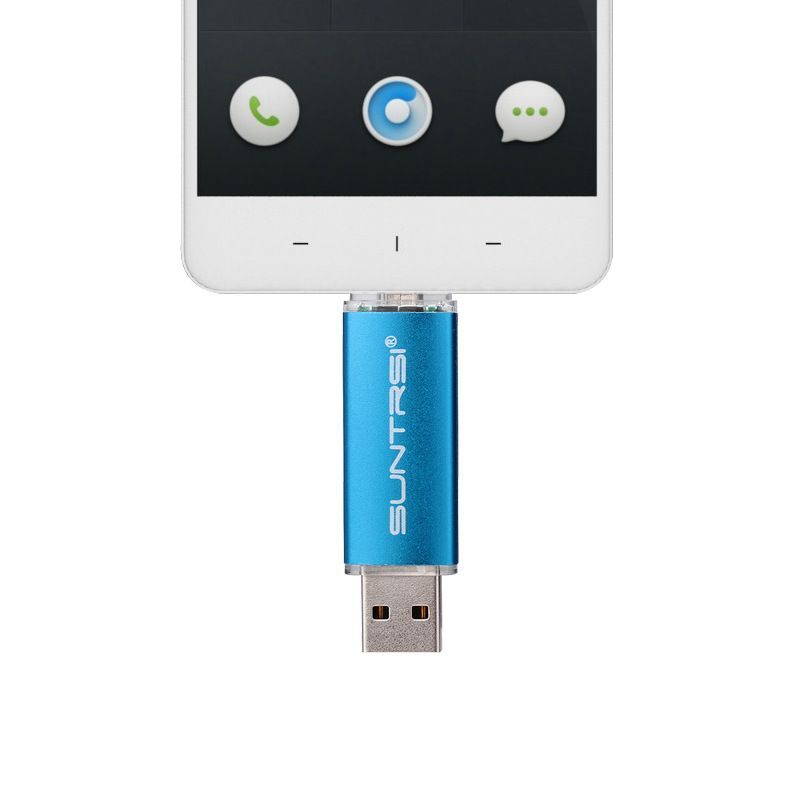 Metal mobile phone two in one u disk Mini U disk sample customized advertising gift promotion metal U disk 