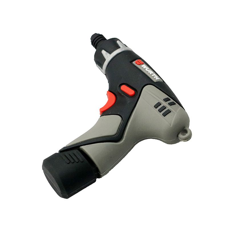 Flexible PVC drill U disk creativity can be customized logo gifts flexible maintenance tools cartoon U disk wholesale 