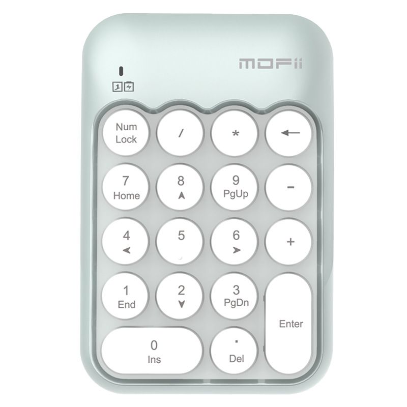 Cross border hot sale 2.4G wireless numeric keyboard Mini powder financial keyboard Office Cashier dedicated numeric keyboard