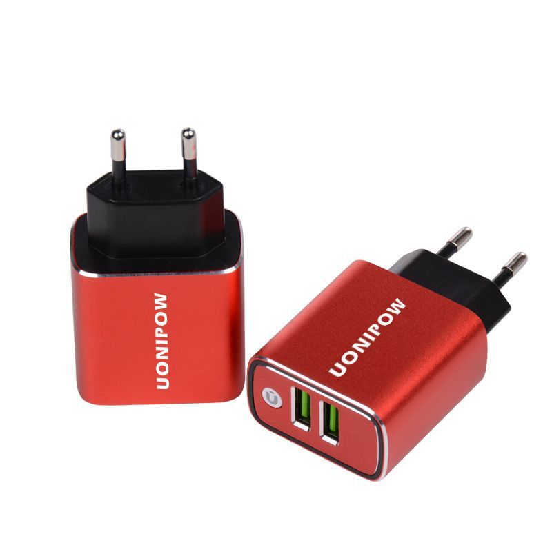 Aluminum alloy charger certification charger dual USB charging head 3.1a charger mobile phone charger