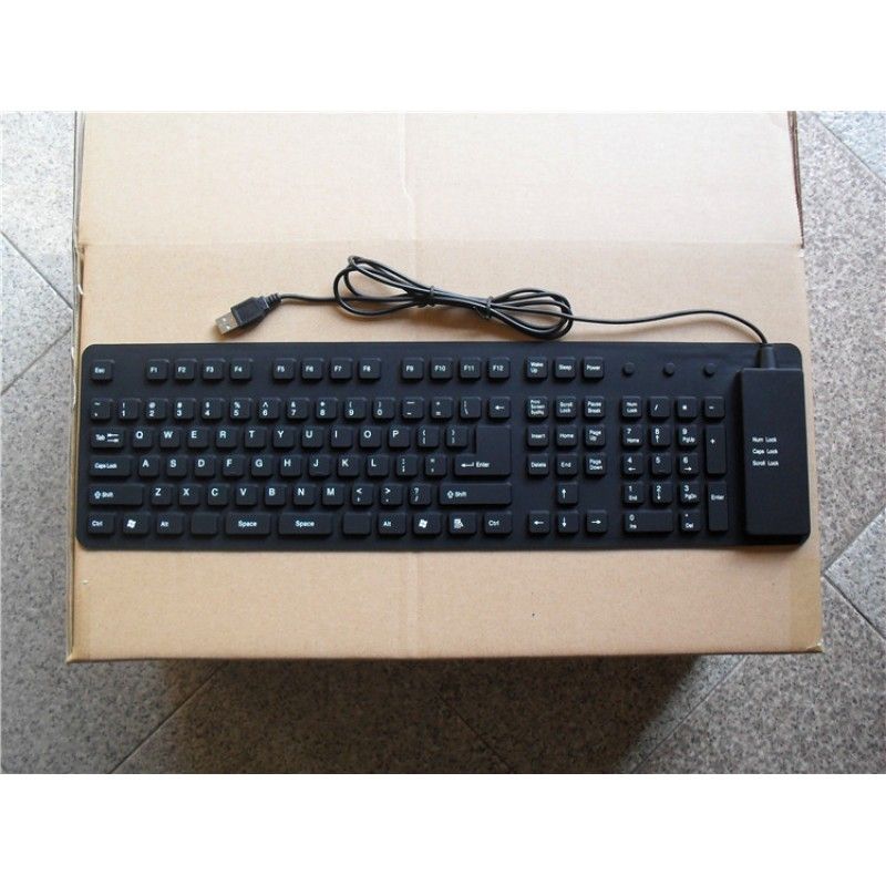 Factory direct silicone game keyboard spot industrial waterproof computer external classic 109 customized mechanical keyboard 