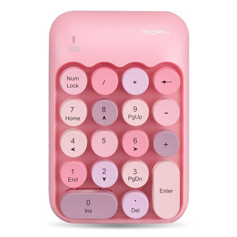 Cross border hot sale 2.4G wireless numeric keyboard Mini powder financial keyboard Office Cashier dedicated numeric keyboard