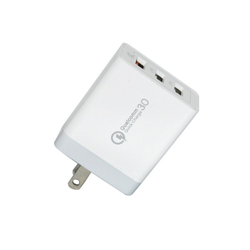 3usb mobile phone charger 5v2.4a fast charging adapter European standard American Standard for Xiaomi Android qc3.0 charging head