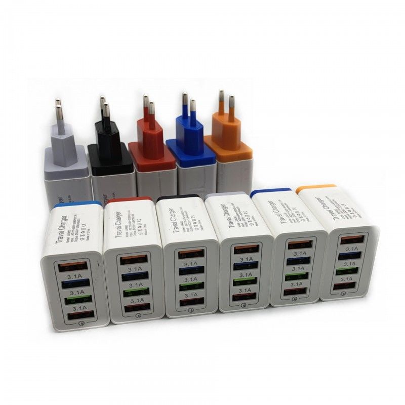 4USB mobile phone charger 5v3a multi port charger