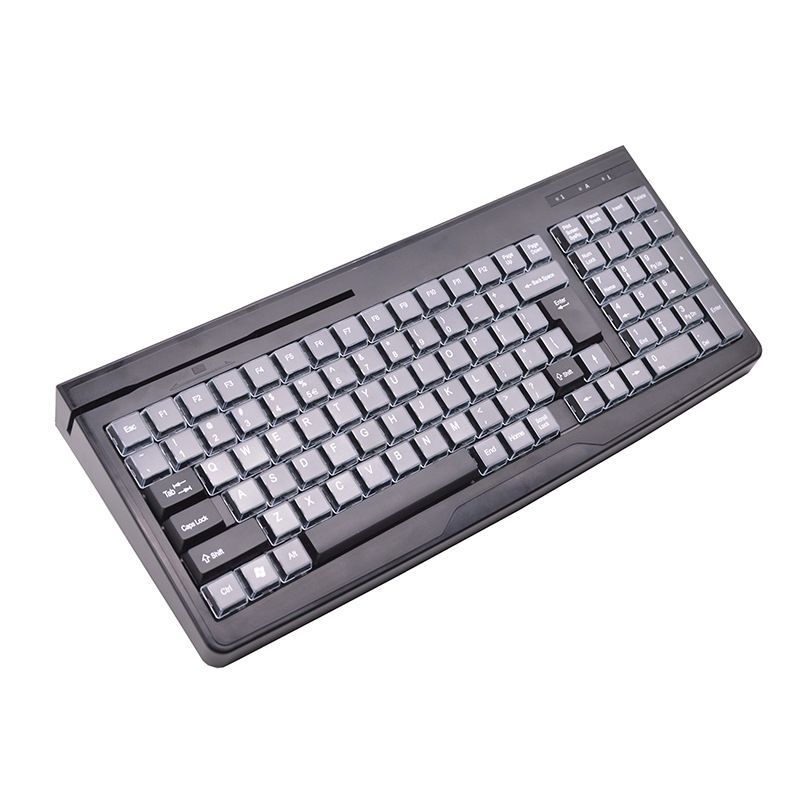New cash register keyboard full transparent key cap wear resistant universal keyboard supermarket POS machine keyboard full key cap waterproof and durable 