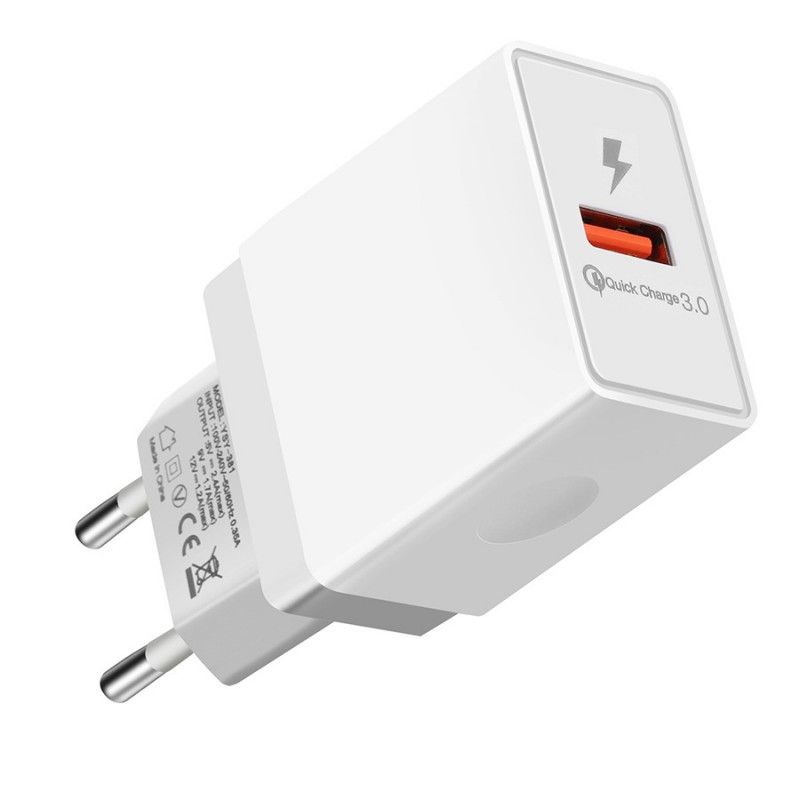 USB mobile phone charger qc3.0 European standard f...