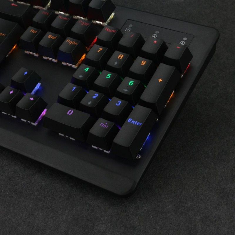 Direct MD pluggable blue axis real mechanical keyboard, luminous mechanical keyboard, 104 key game mechanical keyboard