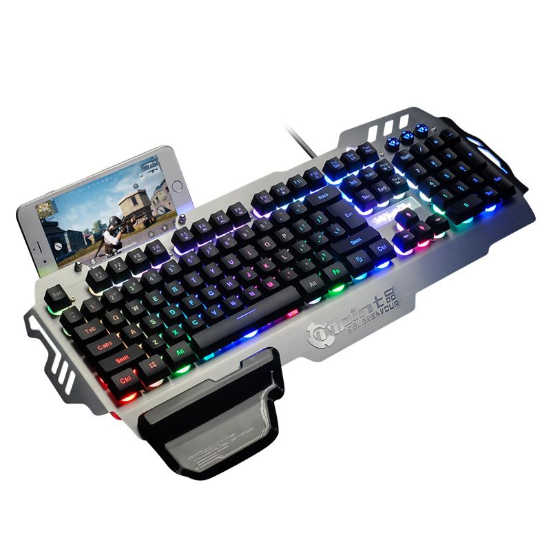 Seven products pk-900 keyboard eat chicken artifact Jedi survival lol metal game keyboard backlight keyboard Office