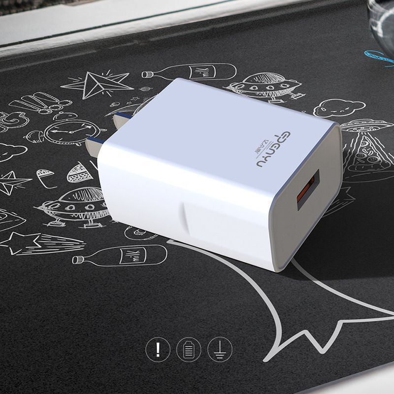 Cross border new qc3.0 universal charging head with protection mobile phone wall charging plug us travel charger customization