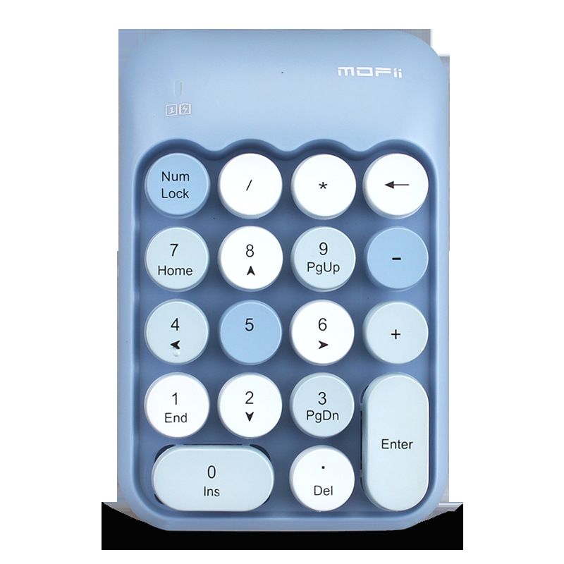 Cross border hot sale 2.4G wireless numeric keyboard Mini powder financial keyboard Office Cashier dedicated numeric keyboard