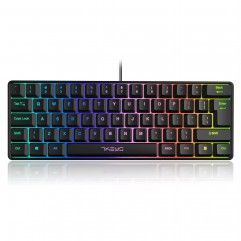 7keys wired game keyboard 61 key RGB mechanical ha...