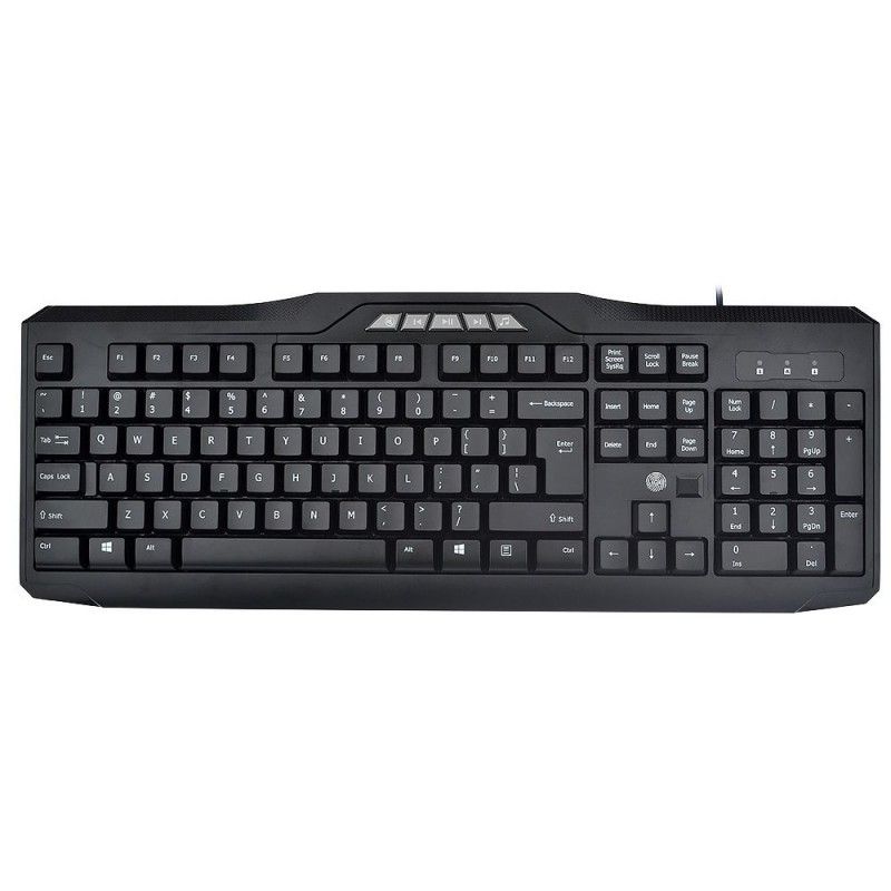 Fingerprint login keyboard fingerprint password free USB multimedia keyboard 