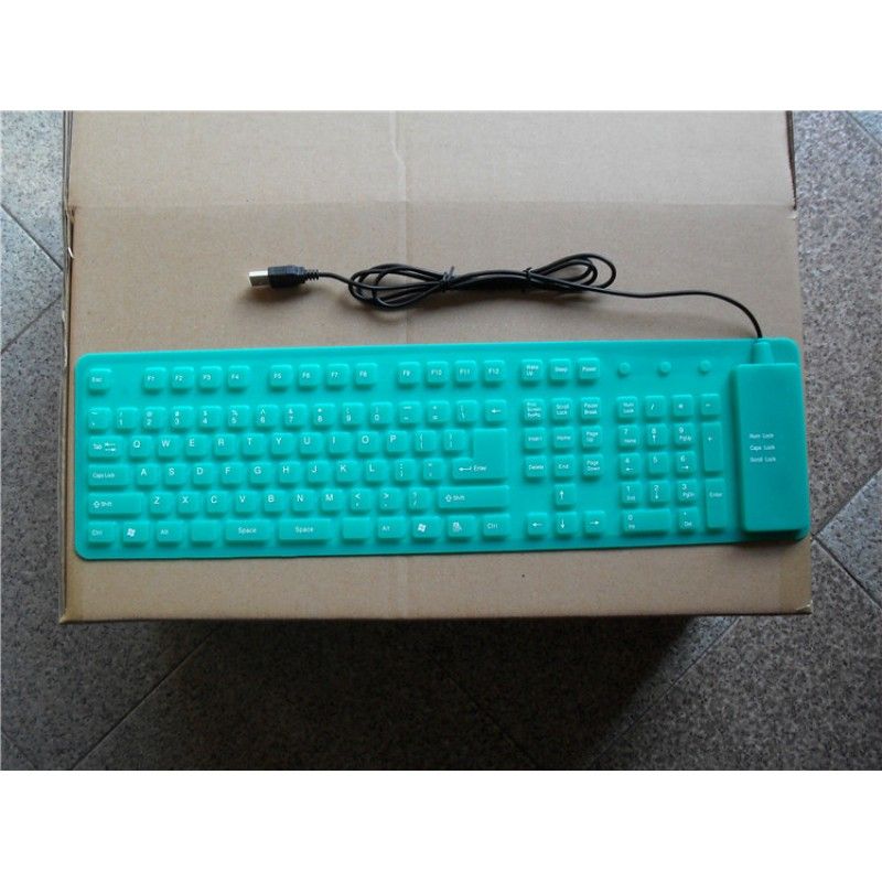Factory direct silicone game keyboard spot industrial waterproof computer external classic 109 customized mechanical keyboard 