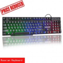 Russian 104 light-emitting keyboard Russian light-...