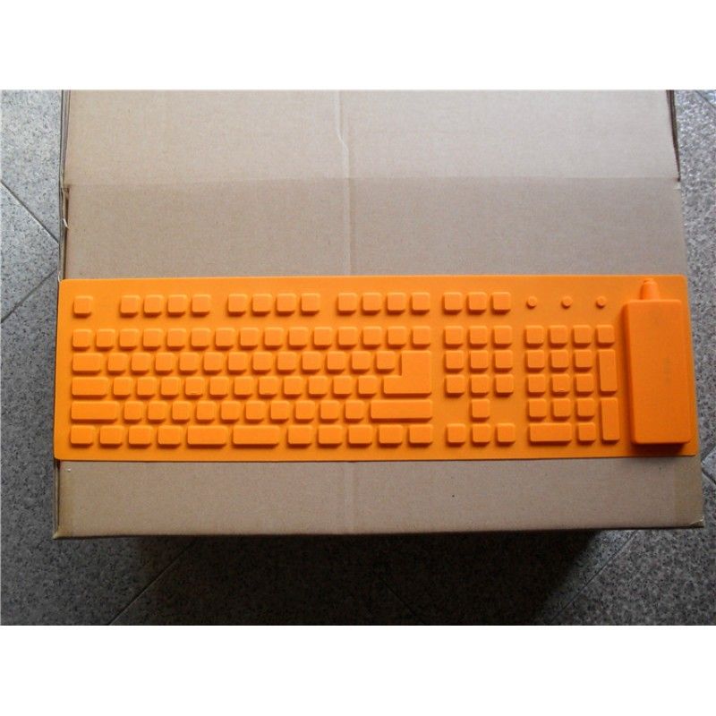 Factory direct silicone game keyboard spot industrial waterproof computer external classic 109 customized mechanical keyboard 