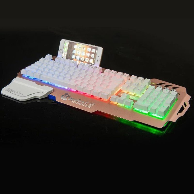 Seven products pk-900 keyboard eat chicken artifact Jedi survival lol metal game keyboard backlight keyboard Office