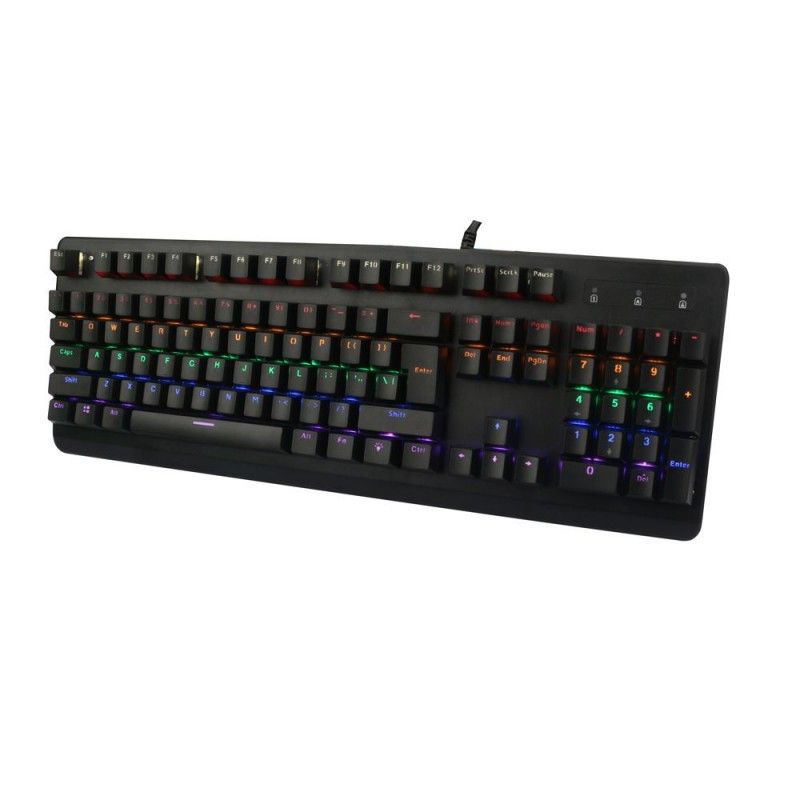 Direct MD pluggable blue axis real mechanical keyboard, luminous mechanical keyboard, 104 key game mechanical keyboard