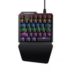 Direct sale K50 mechanical handle single hand keyb...