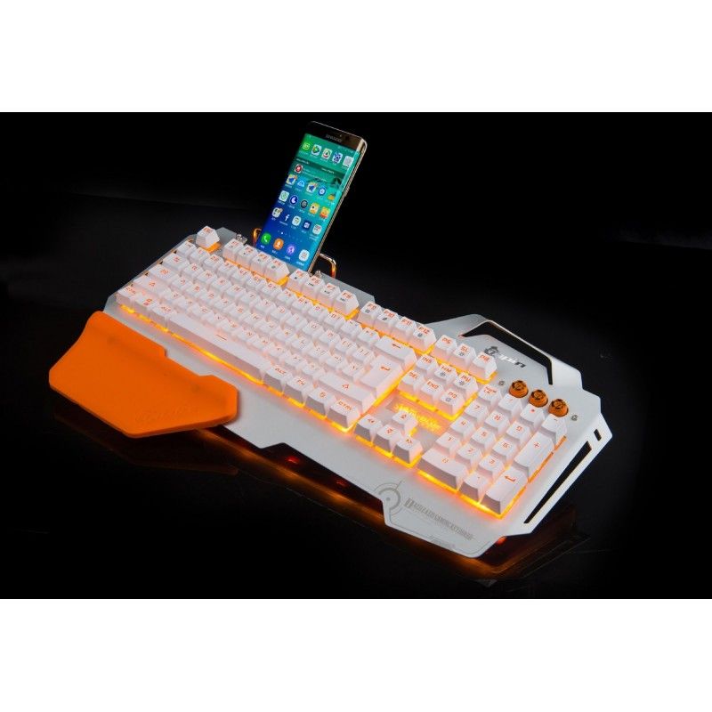 Pk-920 wired desktop notebook backlight mechanical handle metal luminescent chicken eating game computer keyboard