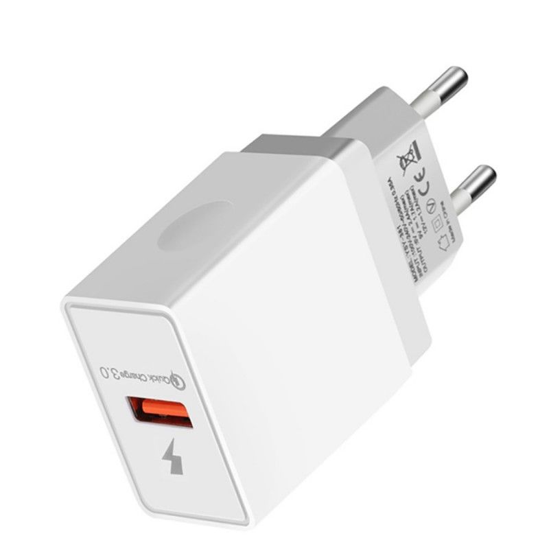 USB mobile phone charger qc3.0 European standard fast charging power adapter charging head is suitable for Apple mobile phone wholesale