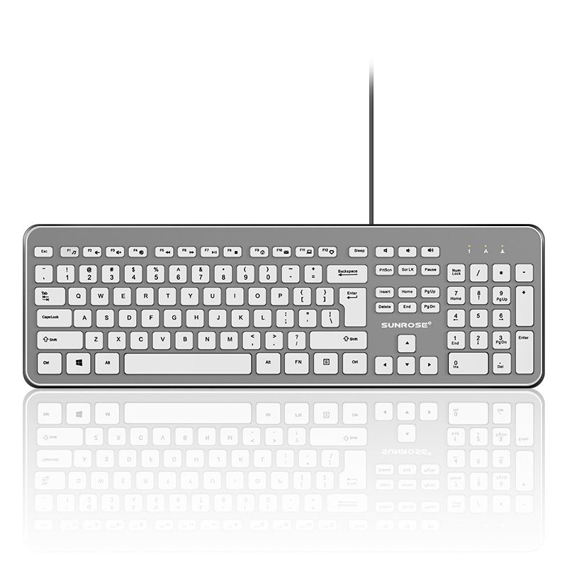Universal USB interface wired waterproof chocolate keyboard for notebook computer 