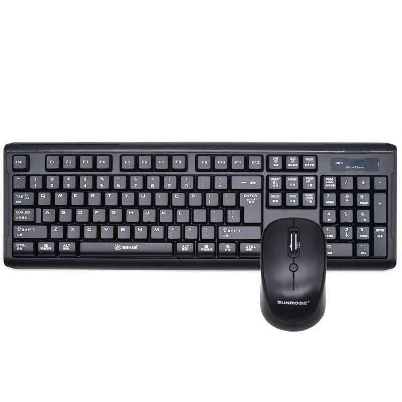 Korean plus capital English Wubi Cangji wireless keyboard and mouse set 