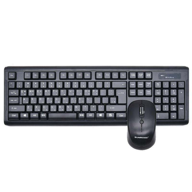 Korean plus capital English Wubi Cangji wireless keyboard and mouse set 